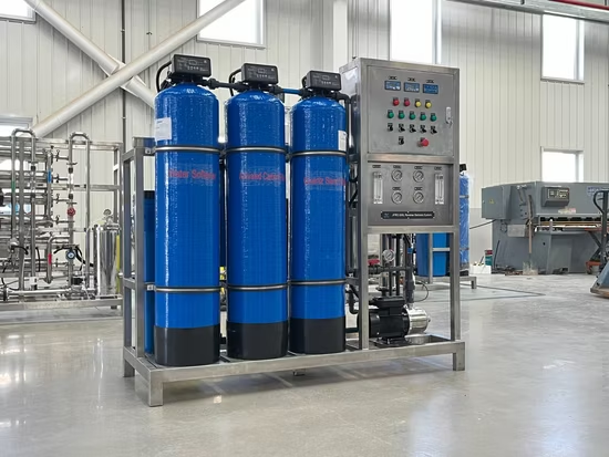 Planta de tratamiento de agua industrial con sistema de osmosis inversa y filtros azules - Envasadoras.co Bogotá Colombia